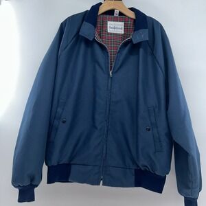 Vintage Saddlebrook Men Western Jacket 2XL Harrington Plaid Lining Ranchwear USA